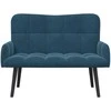 Dviejų vietų sofa Mėlyna 115 x 61 x 87 cm Aksomas