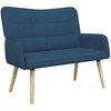 Dvitaškė sofa Mėlyna 115 x 61 x 87 cm Audinys