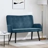 Dviejų vietų sofa Mėlyna 115 x 61 x 87 cm Aksomas
