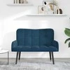 Dviejų vietų sofa Mėlyna 115 x 61 x 87 cm Aksomas