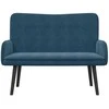 Dviejų vietų sofa Mėlyna 115 x 61 x 87 cm Aksomas