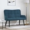 Dviejų vietų sofa Mėlyna 115 x 61 x 87 cm Aksomas
