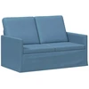 Dviejų vietų sofa Mėlyna 130 x 81 x 82 cm Kordūrinis audinys