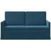 Dviejų vietų sofa Mėlyna 150 x 81 x 82 cm Aksomas