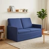 Dviejų vietų sofa Policijos mėlyna 130 x 81 x 82 cm Aksomas