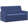 Dviejų vietų sofa Policijos mėlyna 150 x 81 x 82 cm Aksomas