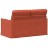 Dviejų vietų sofa Raudona oranžinė 130 x 81 x 82 cm