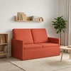 Dviejų vietų sofa Raudona oranžinė 130 x 81 x 82 cm