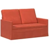Dviejų vietų sofa Raudona oranžinė 130 x 81 x 82 cm
