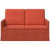 Dviejų vietų sofa Raudona oranžinė 130 x 81 x 82 cm