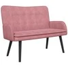 Dviejų vietų sofa Rožinė 115 x 61 x 87 cm Aksomas