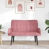Dvitaškė sofa Rožinė 115 x 61 x 87 cm Aksomas