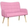 Dvitaškė sofa Rožinė 115 x 61 x 87 cm Audinys