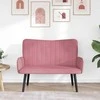 Dviejų vietų sofa Rožinė 115 x 61 x 87 cm Aksomas