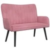 Dviejų vietų sofa Rožinė 115 x 61 x 87 cm Aksomas