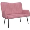 Dviejų vietų sofa Rožinė 115 x 61 x 87 cm Aksomas