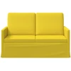 Dviejų vietų sofa Šviesi geltona 130 x 81 x 82 cm Audinys