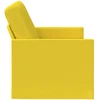 Dviejų vietų sofa Šviesi geltona 150 x 81 x 82 cm Audinys