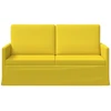 Dviejų vietų sofa Šviesi geltona 150 x 81 x 82 cm Audinys