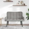 Dviejų vietų sofa Šviesiai pilka 115 x 61 x 87 cm Aksomas