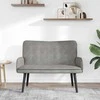 Dviejų vietų sofa Šviesiai pilka 115 x 61 x 87 cm Aksomas