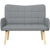Dviejų vietų sofa Šviesiai pilka 115 x 61 x 87 cm audinys