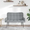 Dviejų vietų sofa Šviesiai pilka 115 x 61 x 87 cm audinys