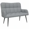 Dviejų vietų sofa Šviesiai pilka 115 x 61 x 87 cm audinys