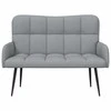 Dviejų vietų sofa Šviesiai pilka 115 x 61 x 87 cm audinys