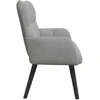 Dviejų vietų sofa Šviesiai pilka 115 x 61 x 87 cm Aksomas