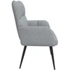 Dviejų vietų sofa Šviesiai pilka 115 x 61 x 87 cm audinys