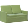 Dviejų vietų sofa Šviesiai žalia 130 x 81 x 82 cm Aksomas