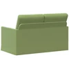 Dviejų vietų sofa Šviesiai žalia 130 x 81 x 82 cm Aksomas