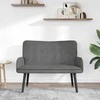 Dviejų vietų sofa Tamsiai pilka 115 x 61 x 87 cm Aksomas
