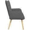 Dviejų vietų sofa Tamsiai pilka 115 x 61 x 87 cm audinys