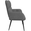 Dviejų vietų sofa Tamsiai pilka 115 x 61 x 87 cm audinys