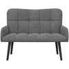 Dviejų vietų sofa Tamsiai pilka 115 x 61 x 87 cm Aksomas
