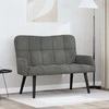 Dviejų vietų sofa Tamsiai pilka 115 x 61 x 87 cm Aksomas