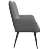 Dviejų vietų sofa Tamsiai pilka 115 x 61 x 87 cm Aksomas