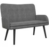 Dviejų vietų sofa Tamsiai pilka 115 x 61 x 87 cm Aksomas