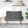 Dviejų vietų sofa Tamsiai pilka 115 x 61 x 87 cm Aksomas