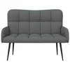 Dviejų vietų sofa Tamsiai pilka 115 x 61 x 87 cm audinys