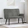 Dviejų vietų sofa Tamsiai pilka 115 x 61 x 87 cm Aksomas
