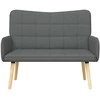 Dviejų vietų sofa Tamsiai pilka 115 x 61 x 87 cm audinys