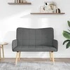 Dviejų vietų sofa Tamsiai pilka 115 x 61 x 87 cm audinys