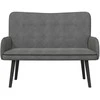 Dviejų vietų sofa Tamsiai pilka 115 x 61 x 87 cm Aksomas