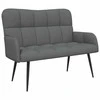 Dviejų vietų sofa Tamsiai pilka 115 x 61 x 87 cm audinys