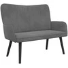 Dviejų vietų sofa Tamsiai pilka 115 x 61 x 87 cm Aksomas
