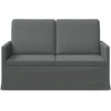 Dviejų vietų sofa Tamsiai pilka 130 x 81 x 82 cm Audinys