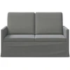 Dviejų vietų sofa Tamsiai pilka 130 x 81 x 82 cm Aksomas